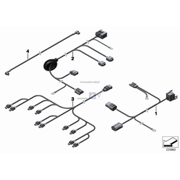 Zest. kabli pompy hydraulicznej - 61129210767