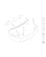 Uchwyt zderzaka - 51123414412