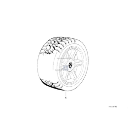 Koło zimowe kpl., alu., Opona Michelin X M+S 330 - 85129409025