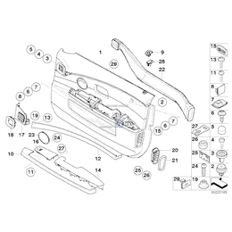 Tapicerka drzwi przednich,materiał,praw - 51417038488