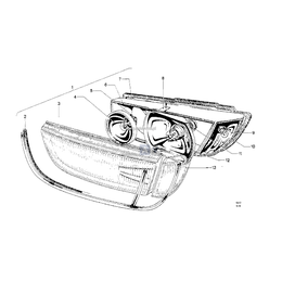 Szkło lampy prawe - 63118750220