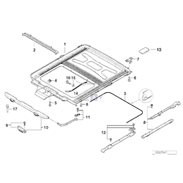 Zestaw naprawczy łożyska owiewki - 54128173104