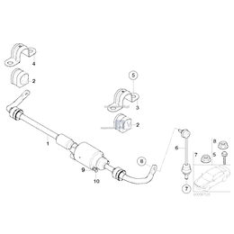 Pałąk mocujący stabilizator, prawy - 33556779492