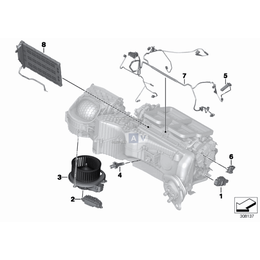 Czujnik temperatury BMW F20 F21 F22 F23 F30 F31 F32 F33 F34 F36 F80 F82 F83 G01 G02 G20 G21 - 64119238085