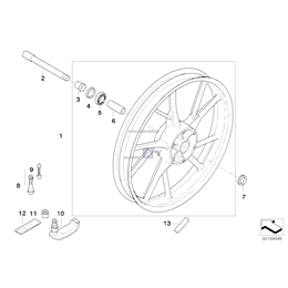 Oś koła z przodu - 36317705569