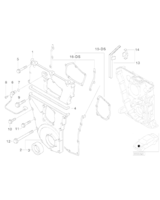 Zestaw uszczelek pokrywy rozrządu BMW E36 318is M44 - 11141432099