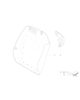 Panel tylny z siatką bag., lewy - 52109129409
