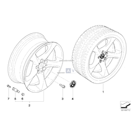Obręcz koła aluminiowa - 36116785002