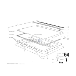 Panel dolny dachu przesuwnego - 54129734107