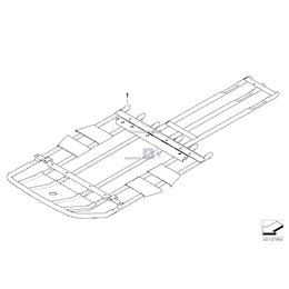 Osłona dolna pojazdu przednia - 51130397270