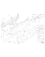 Osłona mechanizmu wycieraczki - 51498239044