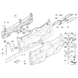 Osłona mechanizmu wycieraczki - 51498239044