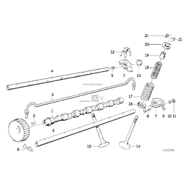 Zawór ssący z wym. trzonka +0,2mm - 11341714786