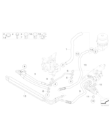 Przewód powrotny, active steering - 32416774304