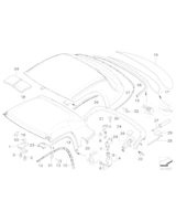 Mocowanie Hardtop'u, prawe - 54218410458