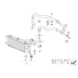 Przewód chłod. oleju siln., powrót - 17227567208