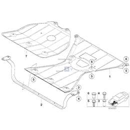 Dolna osłona agregatu, przednia - 51718191950