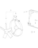 Opornica wentylatora BMW E32 E34 - 17401373177