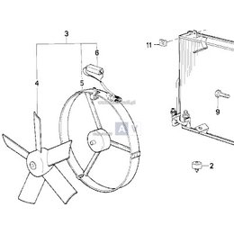Opornica wentylatora BMW E32 E34 - 17401373177