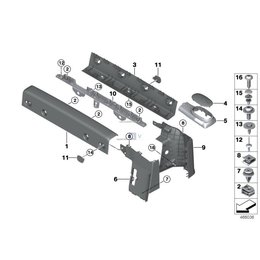 Zaczep BMW E70 X5 E88 E93 F07 F12 F13 F23 F25 F26 F32 MINI G14 G32 - 07147129317
