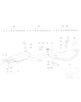 Kpl. elem. dod. tłumika - 18210141708