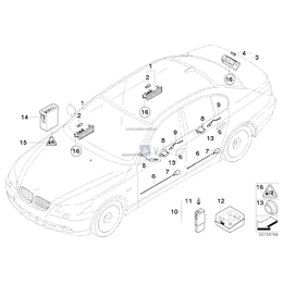 Światłowód uchwytu drzwi lewych - 63319138421