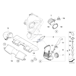 Uchwyt rurki czyst. powietrza - 13717807266