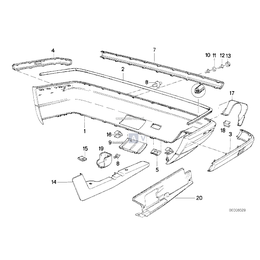 Osłona lakierowana, Przy zamawianiu podać kod koloru - 51129068405
