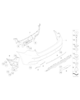 Osłona ucha holowniczego, prawa - 51127245472