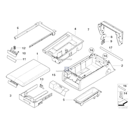 Zawleczka podłokietnika środkowego - 52208261084
