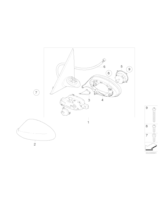 Lusterko zewn. podgrzewane, prawe - 51167268196
