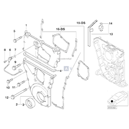 Zestaw uszczelek pokrywy rozrządu BMW E36 318is M44 - 11141432099