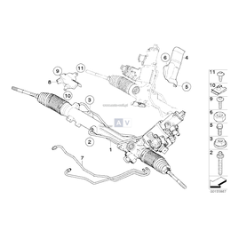 Kpl. przew. rurk., active steering - 32106770009