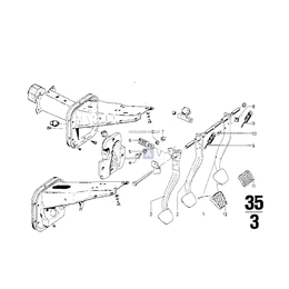 Dźwignia nożna sprzęgła - 35311102829