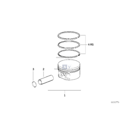 Kpl. pierścieni tłokowych - 11251726712