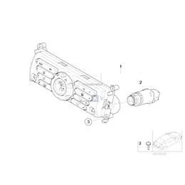 Panel obsługi automatycznej klimatyzacji - 64116927684