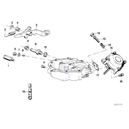 Dla samochodów z Wersja szwedzka, Adjusting screw - 13111266191