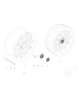 Obręcz koła aluminiowa, polerowana - 36112229660