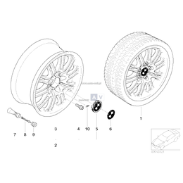 Obręcz koła aluminiowa, polerowana - 36112229660