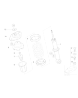 Gniazdo amortyzatora lewe - 33526754123