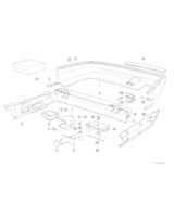 Element dystansowy lewy - 51121956917