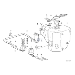 Dysza spryskiwacza światła mijania - 61671383981