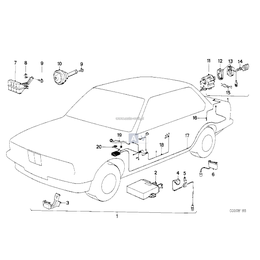 Czujnik pokrywy silnika - 61311368907