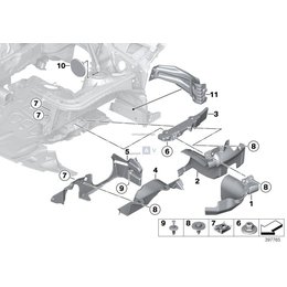 Osłona agregatów ukł. kierowniczego BMW F20 F21 F22 F23 F30 F31 F34 F36 - 51757274864