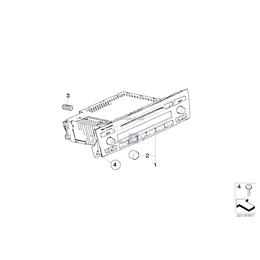 Wymiana radia BMW Prof. CD/IBOC/SDARS - 65129268820