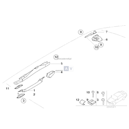 Wspornik uchwytu dla pas. ITS, prawy - 51168222650