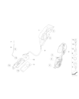 Zamek drzwi prawych tylnych - 51227315024