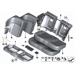 Element piankowy siedzenia podstaw. - 52209182458