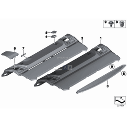 Osłona głośnika prawego - 51469179860