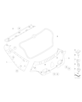 Uszczelka pokrywy bagażnika - 51763425290